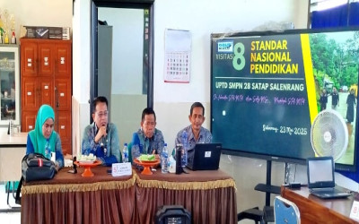 Disdikbud Kab. Maros Laksanakan Fasilitasi Kinerja Satuan Pendidikan UPTD SMPN 28 Satap Salenrang
